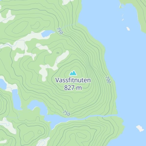 Map of Vassfitnuten