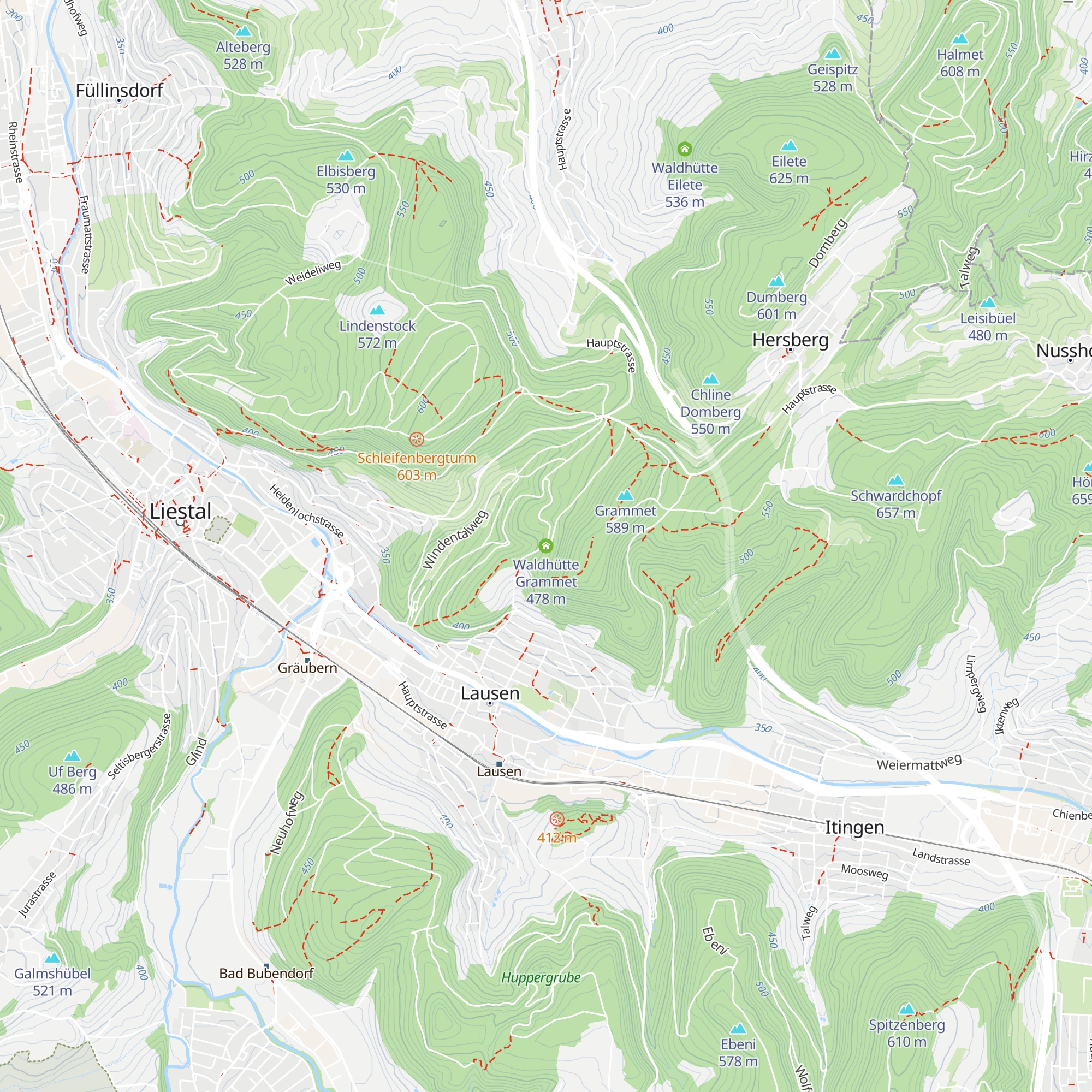 Waldhütte Grammet map