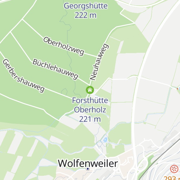Map of Forsthütte Oberholz