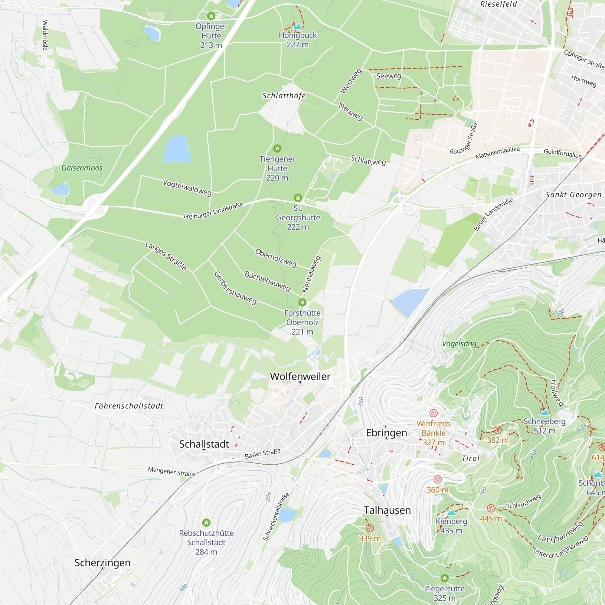 Forsthütte Oberholz map