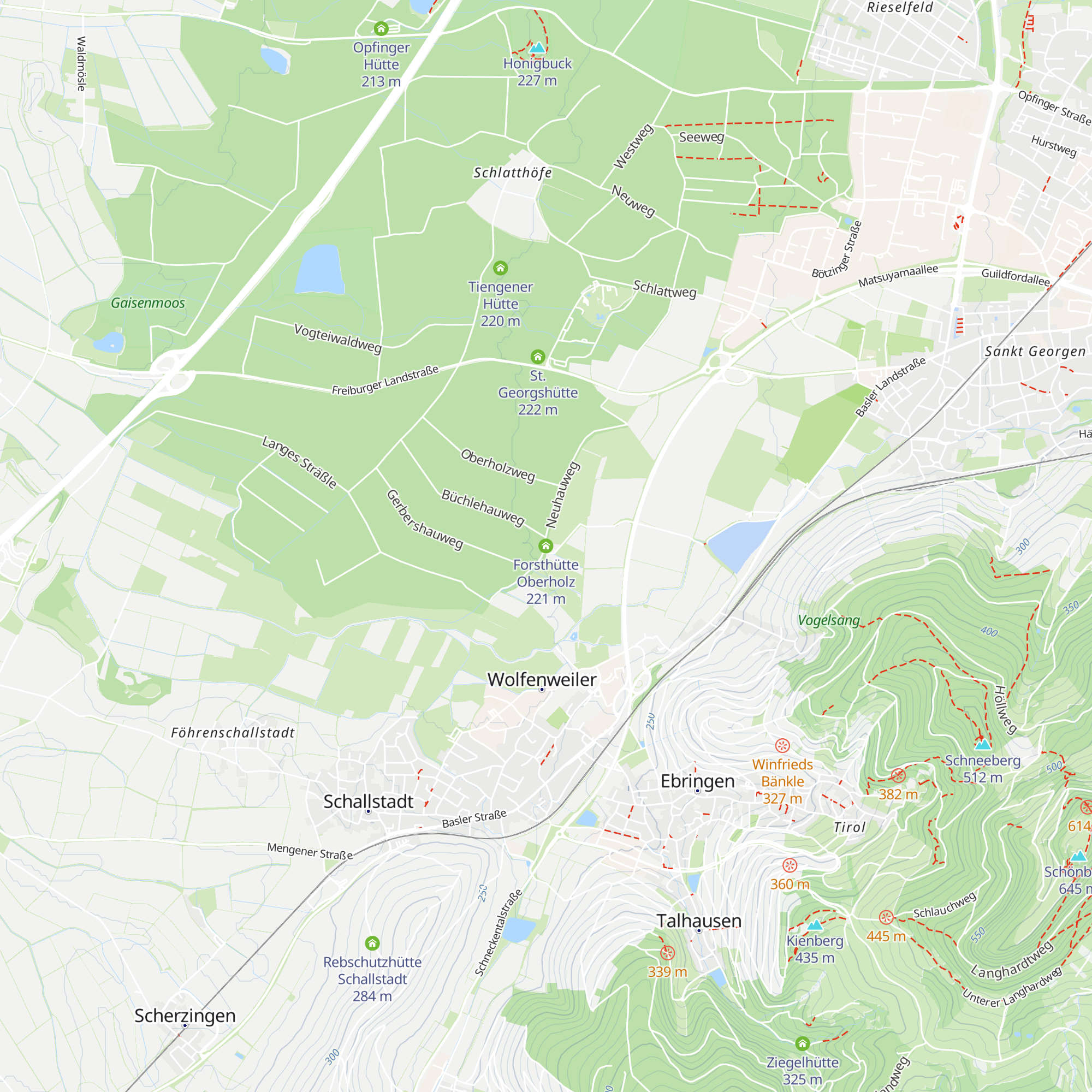 Forsthütte Oberholz map