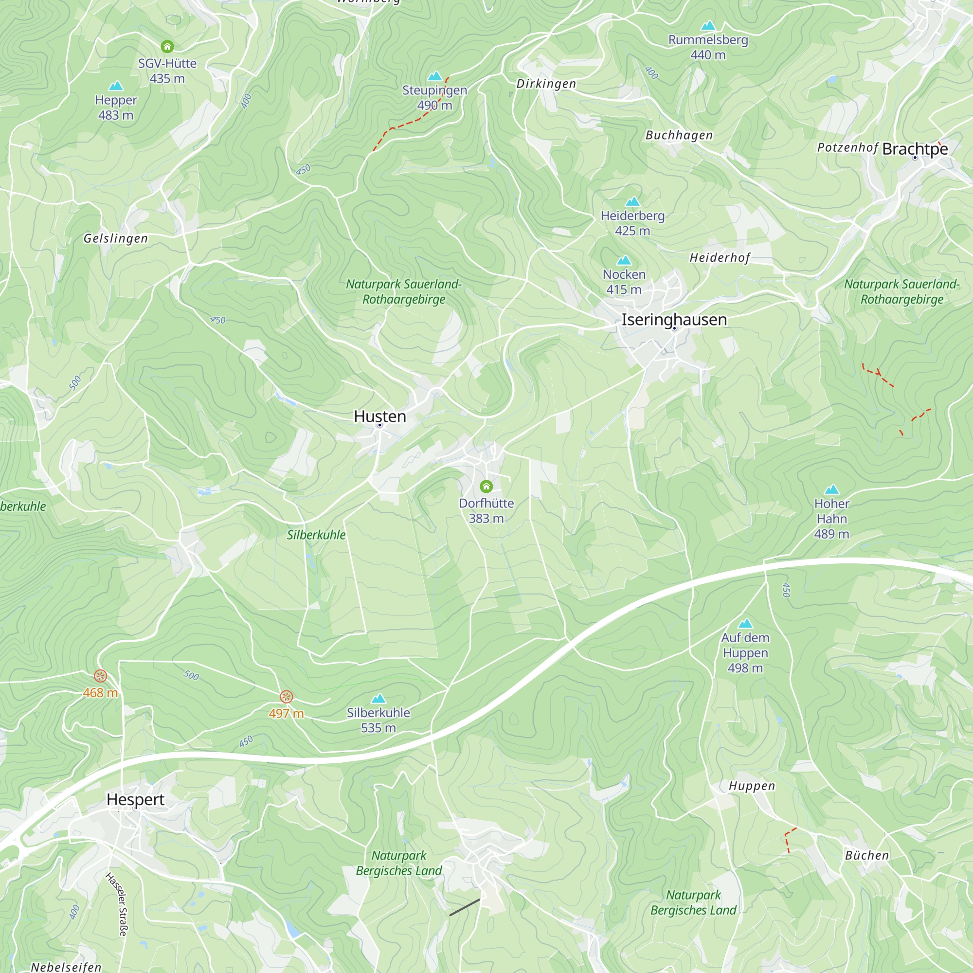 Dorfhütte map
