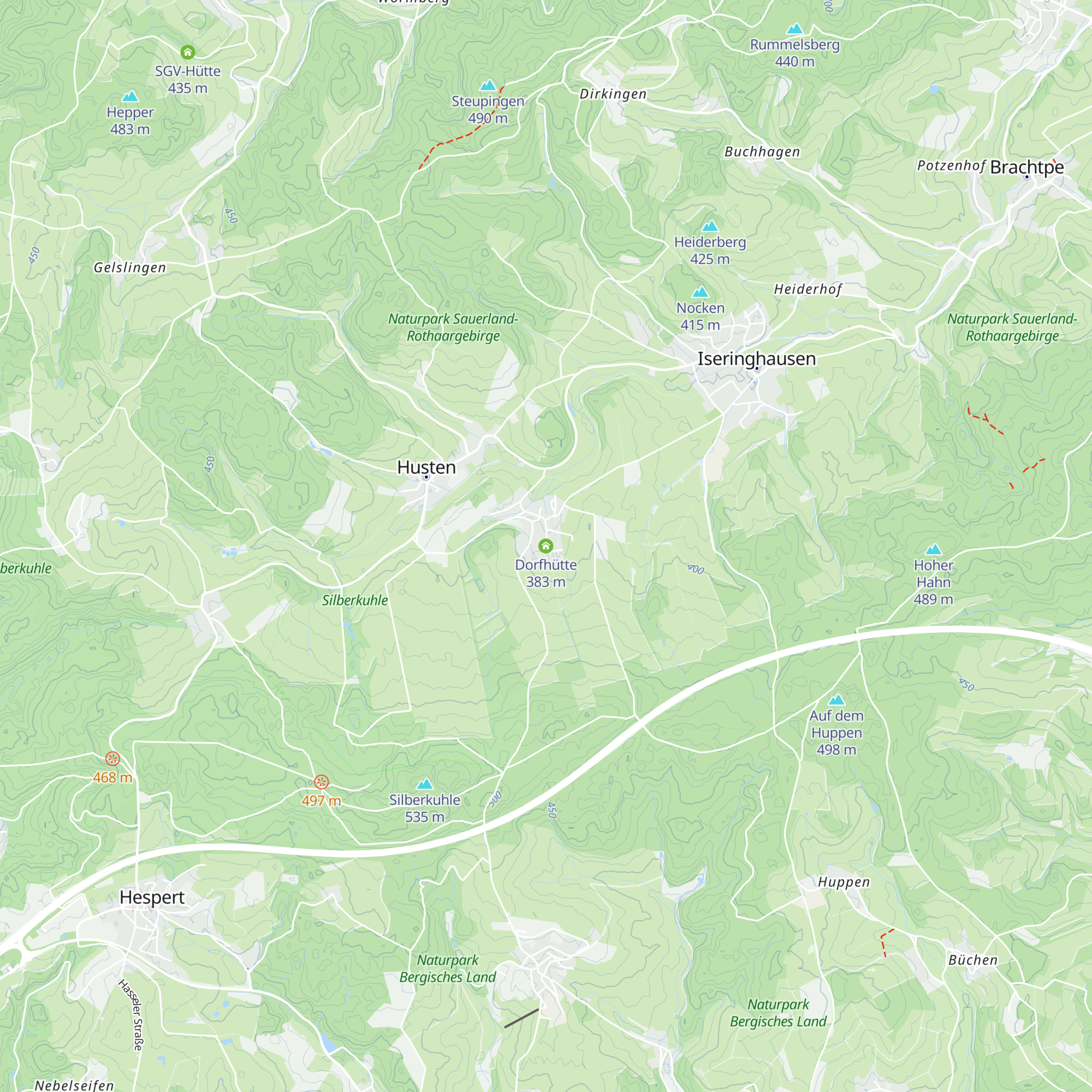 Dorfhütte map