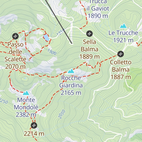 Map of Rocche Giardina
