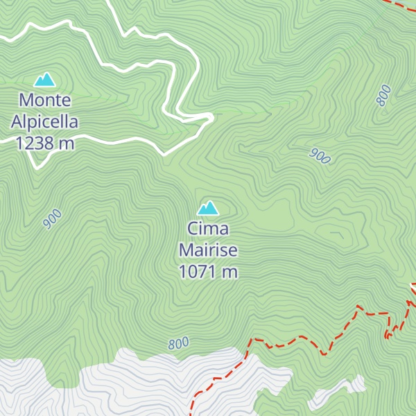 Map of Cima Mairise
