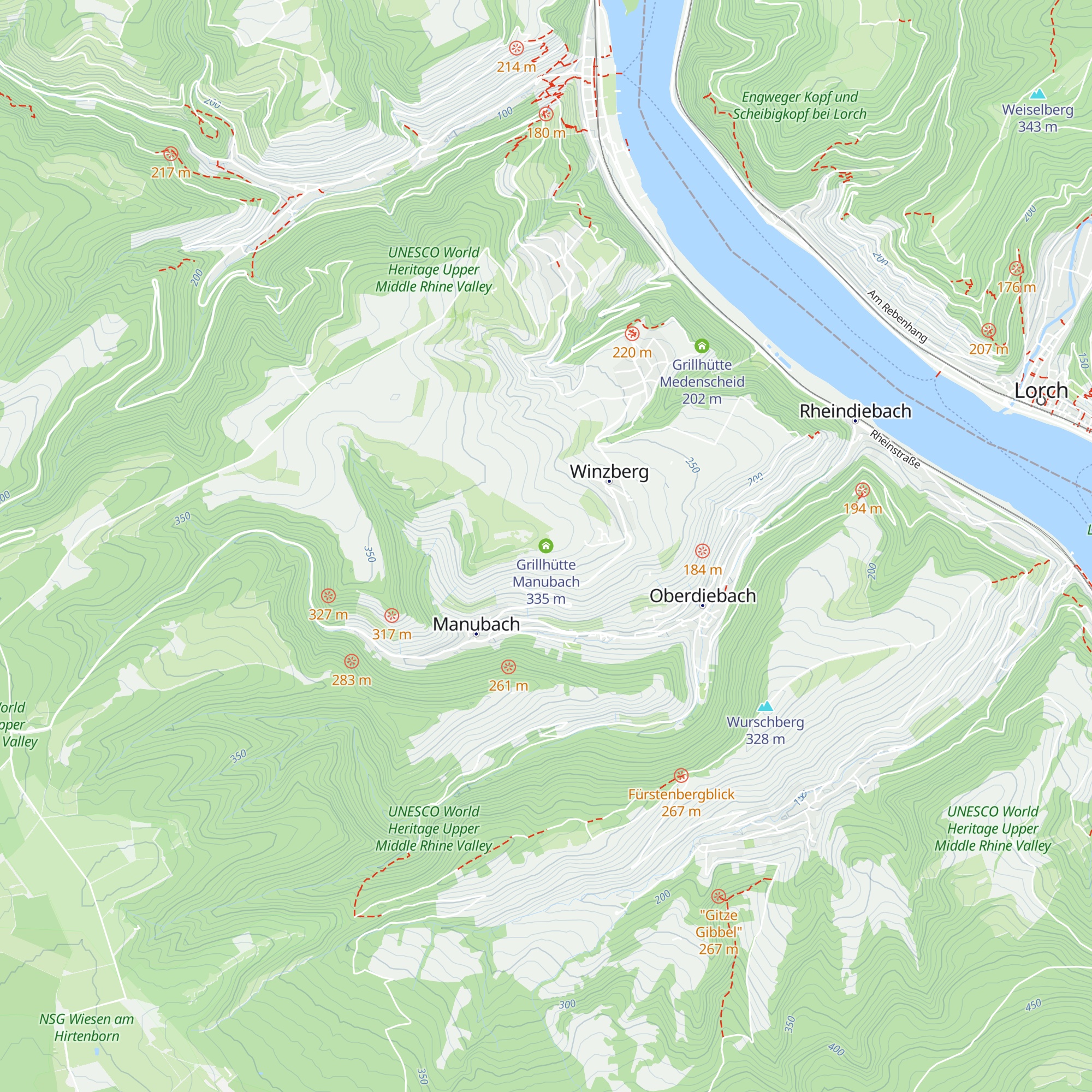 Grillhütte Manubach map