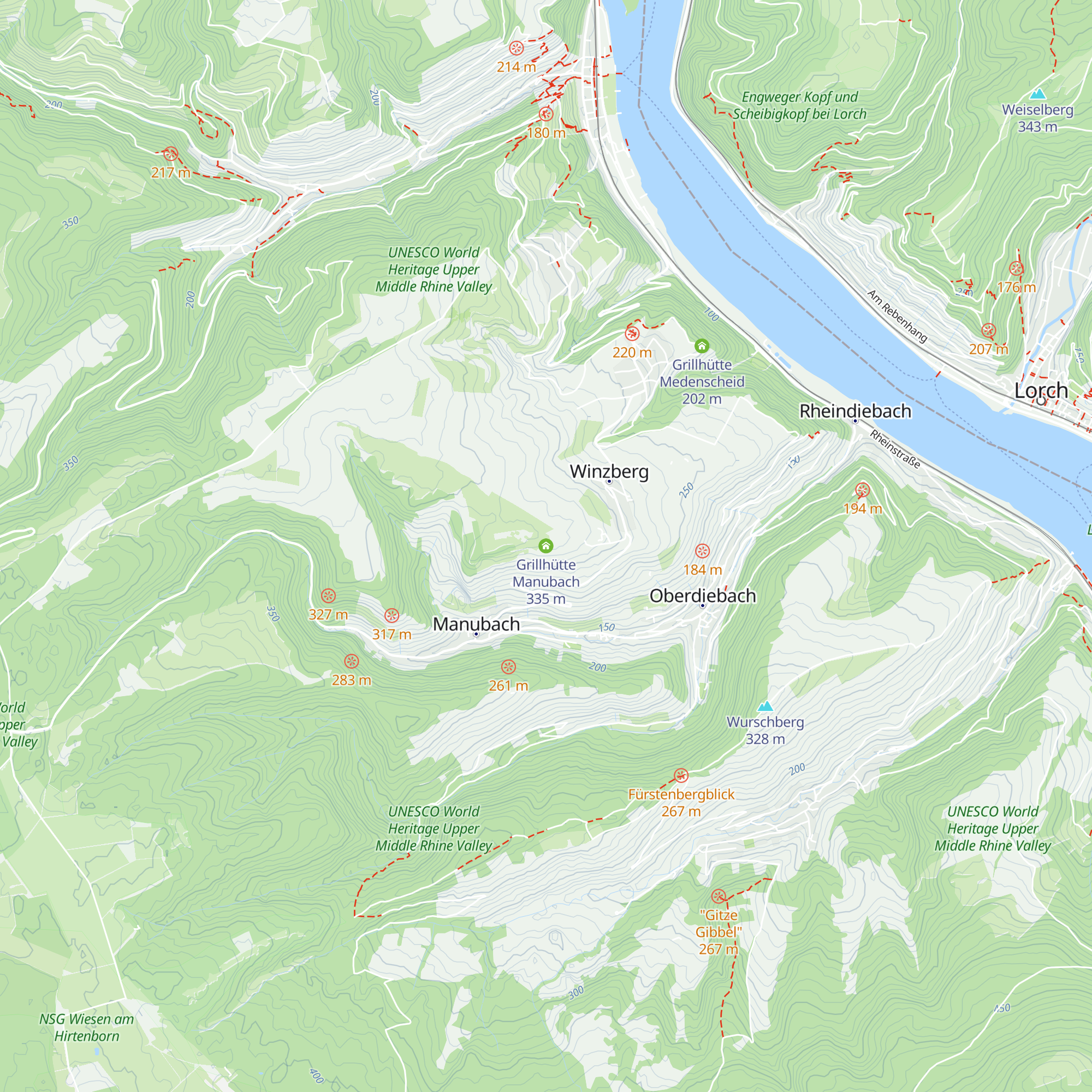 Grillhütte Manubach map
