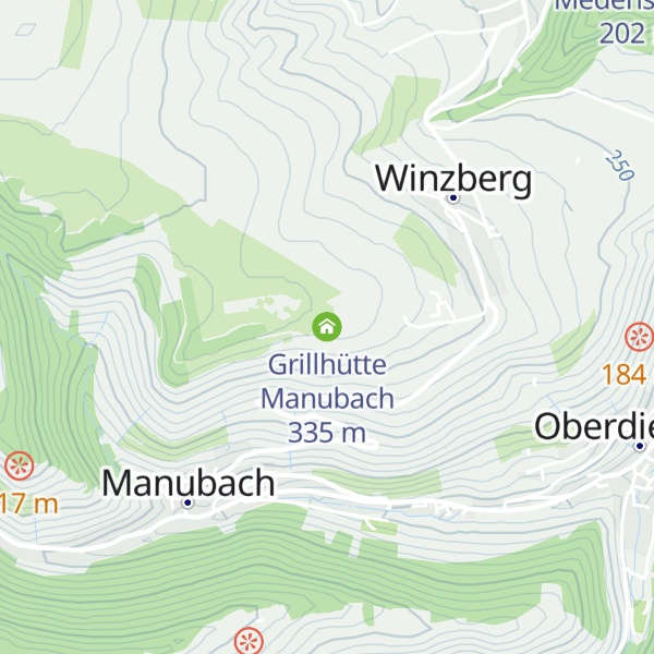 Map of Grillhütte Manubach