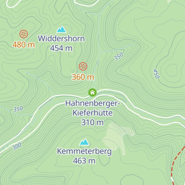 Map of Hahnenberger-Kieferhütte