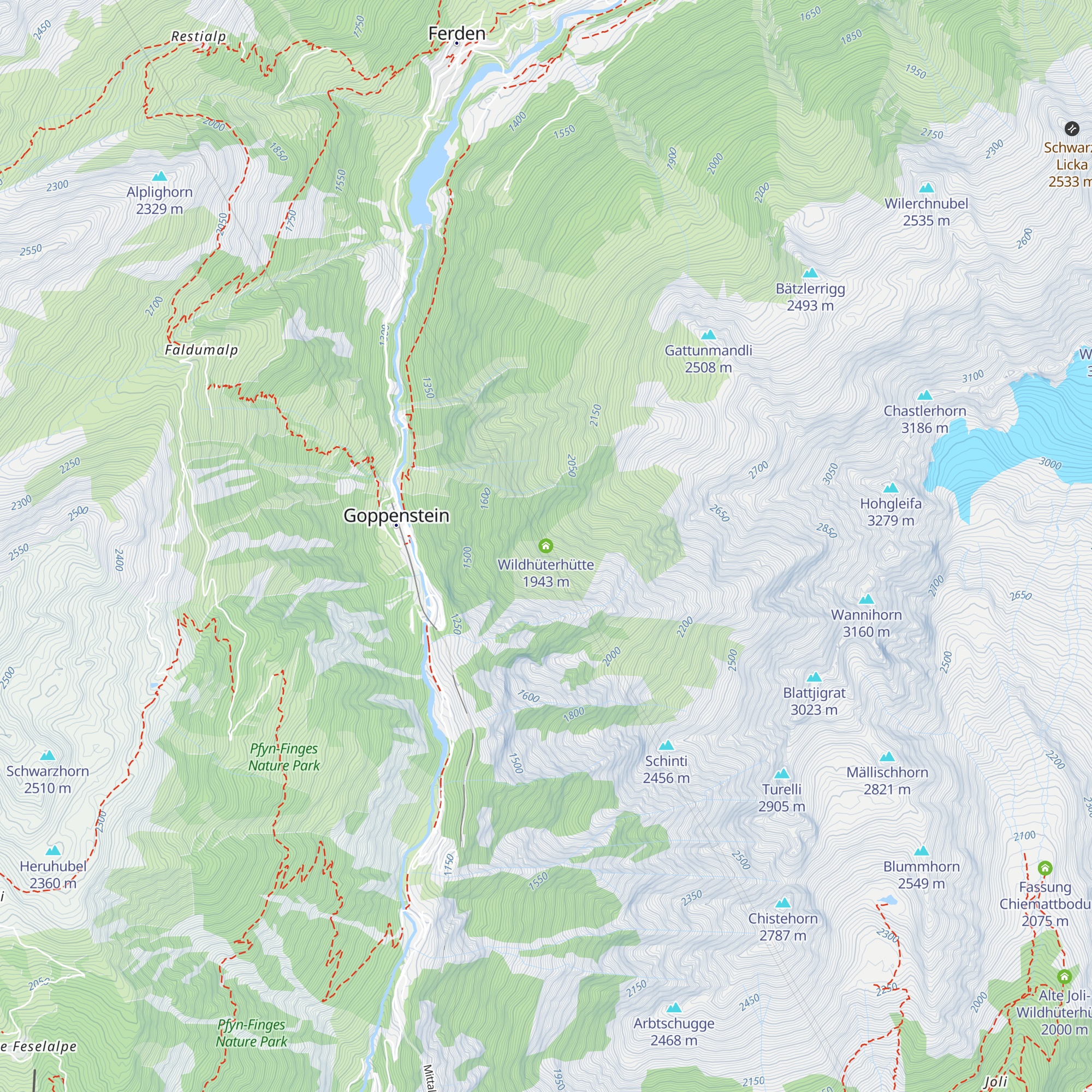 Wildhüterhütte map