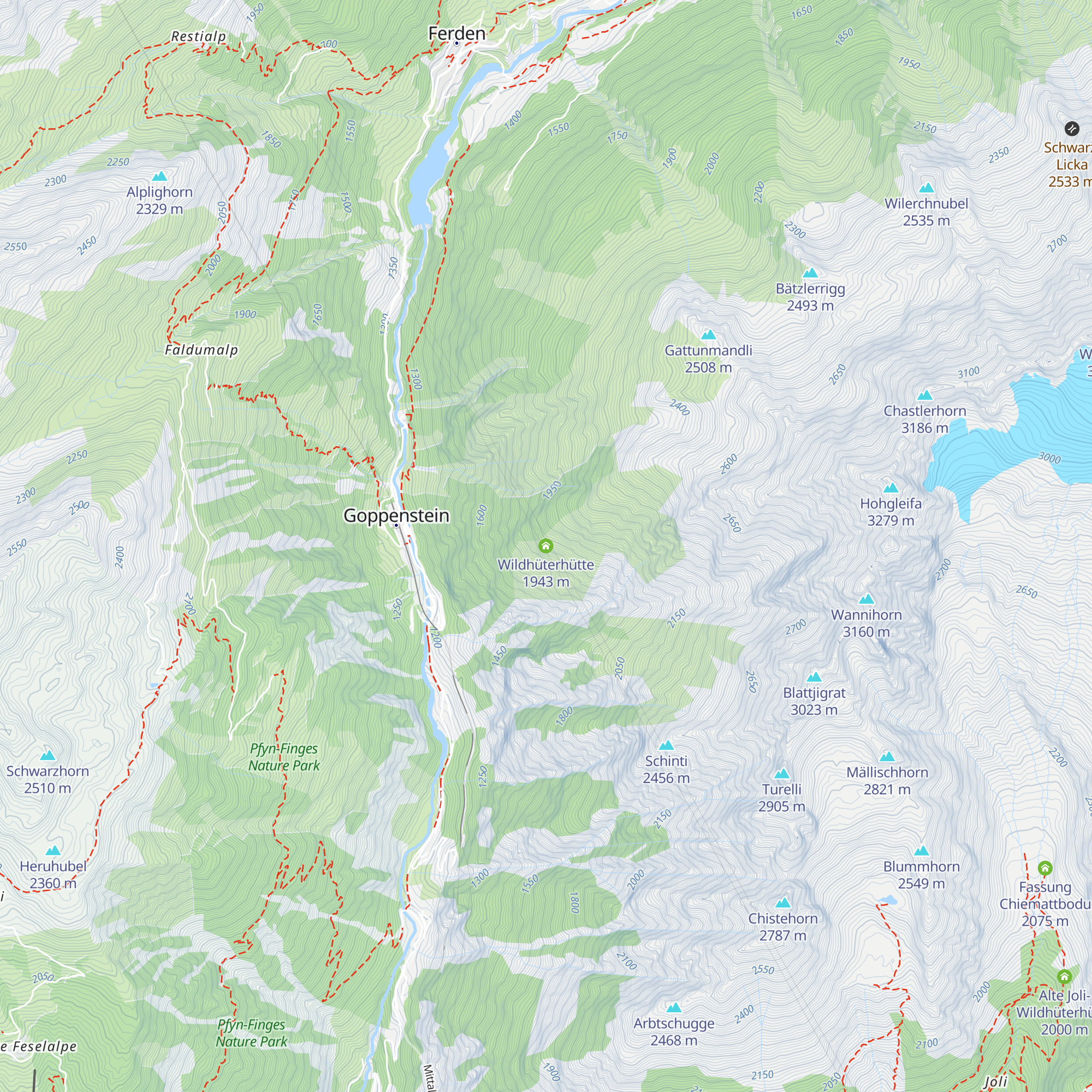Wildhüterhütte map