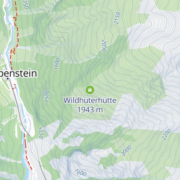 Map of Wildhüterhütte