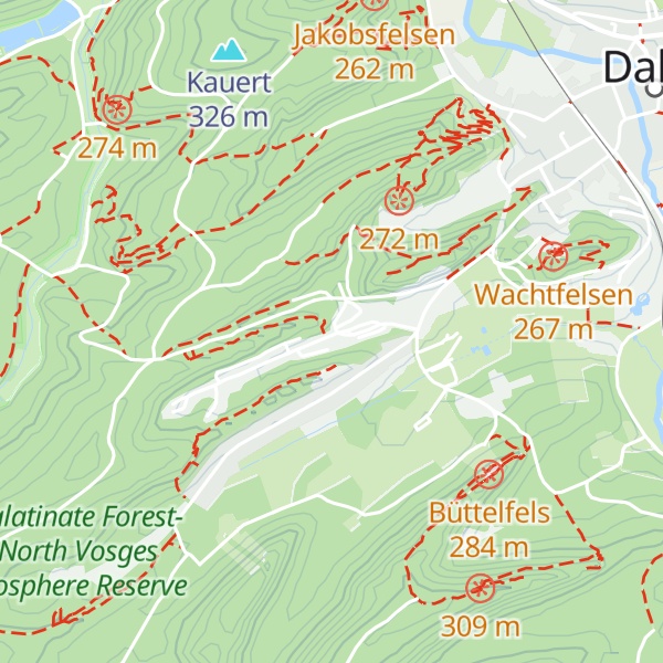 Map of Waldhütte am Büttelwoog