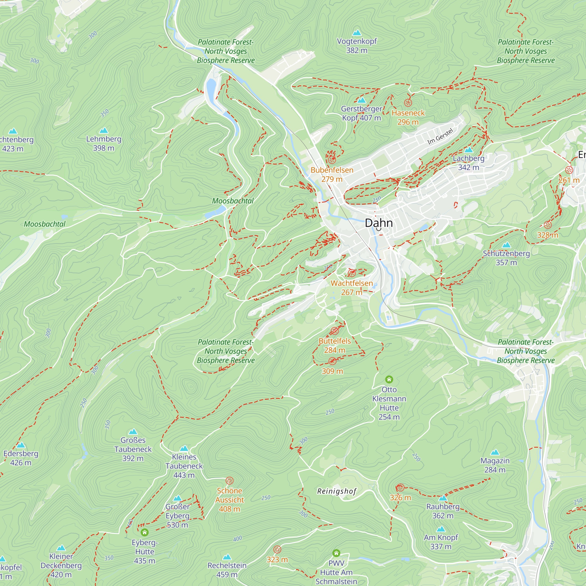 Waldhütte am Büttelwoog map