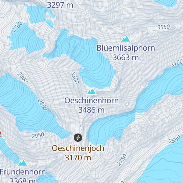 Map of Oeschinenhorn