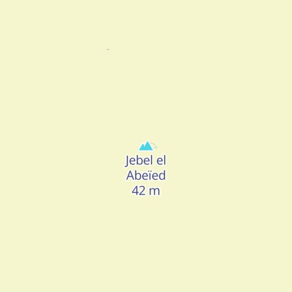 Map of Jebel el Abeïed