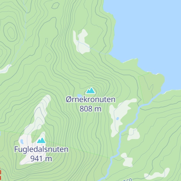 Map of Ørnekronuten