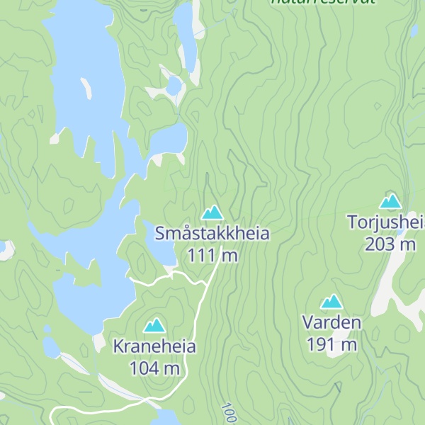Map of Småstakkheia