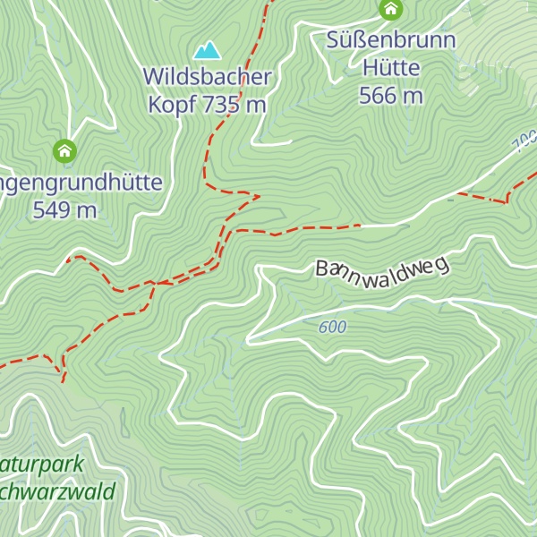 Map of Kreuzgrundhütte