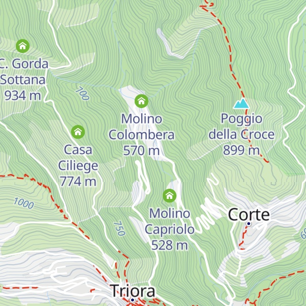 Map of Molino Mole Rosse