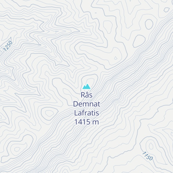 Map of Râs Demnat Lafratis