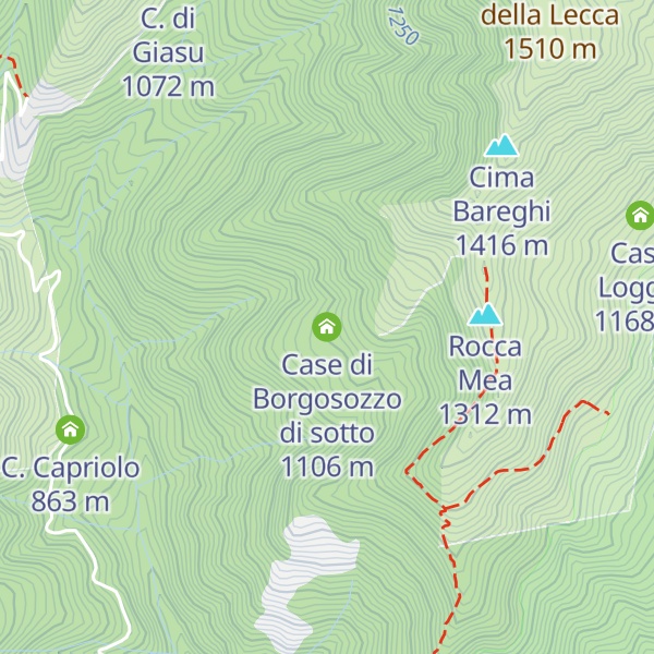 Map of Case di Borgosozzo di sotto