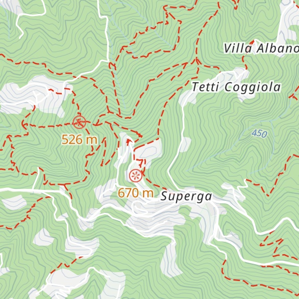 Map of Superga
