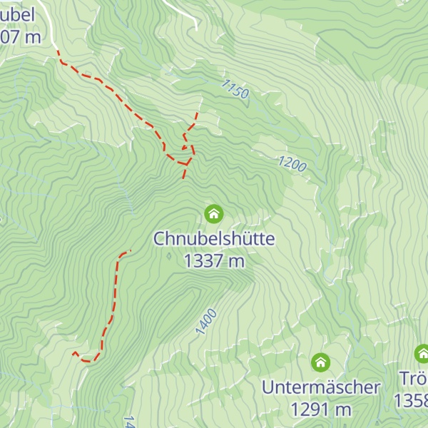 Map of Chnubelshütte