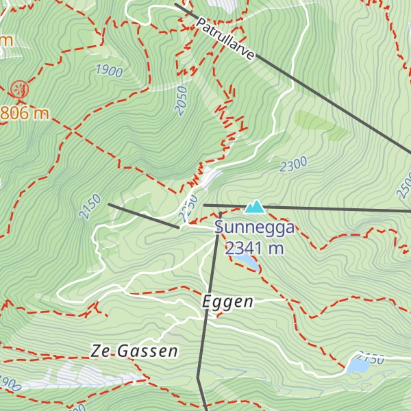 Map of Sunnegga