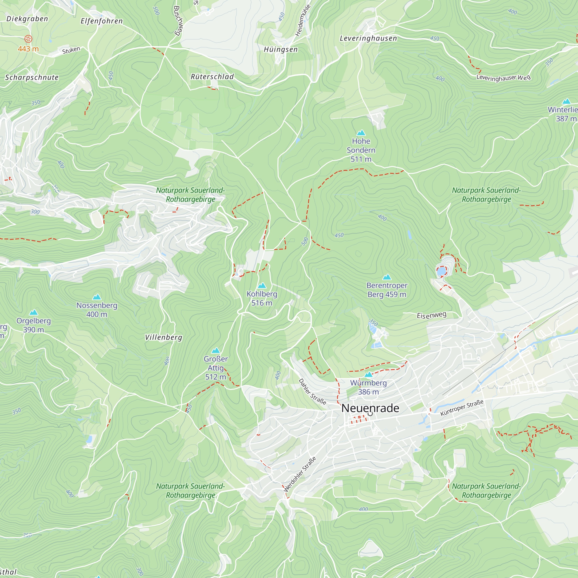 Kohlbergalm map