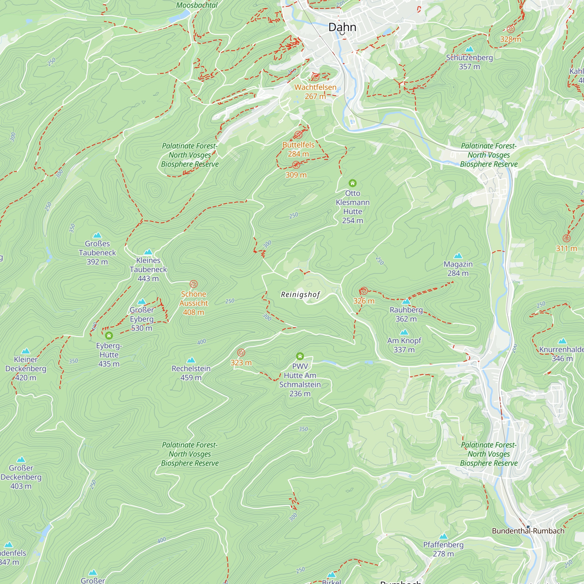 Ludwigshafener Hütte am Reinigshof map