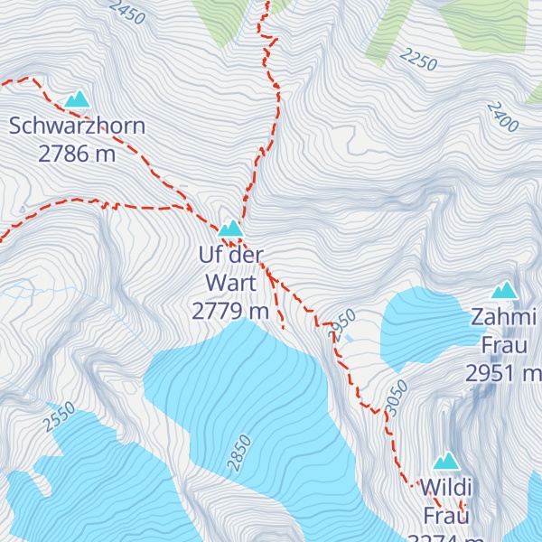 Map of Blüemlisalphütte