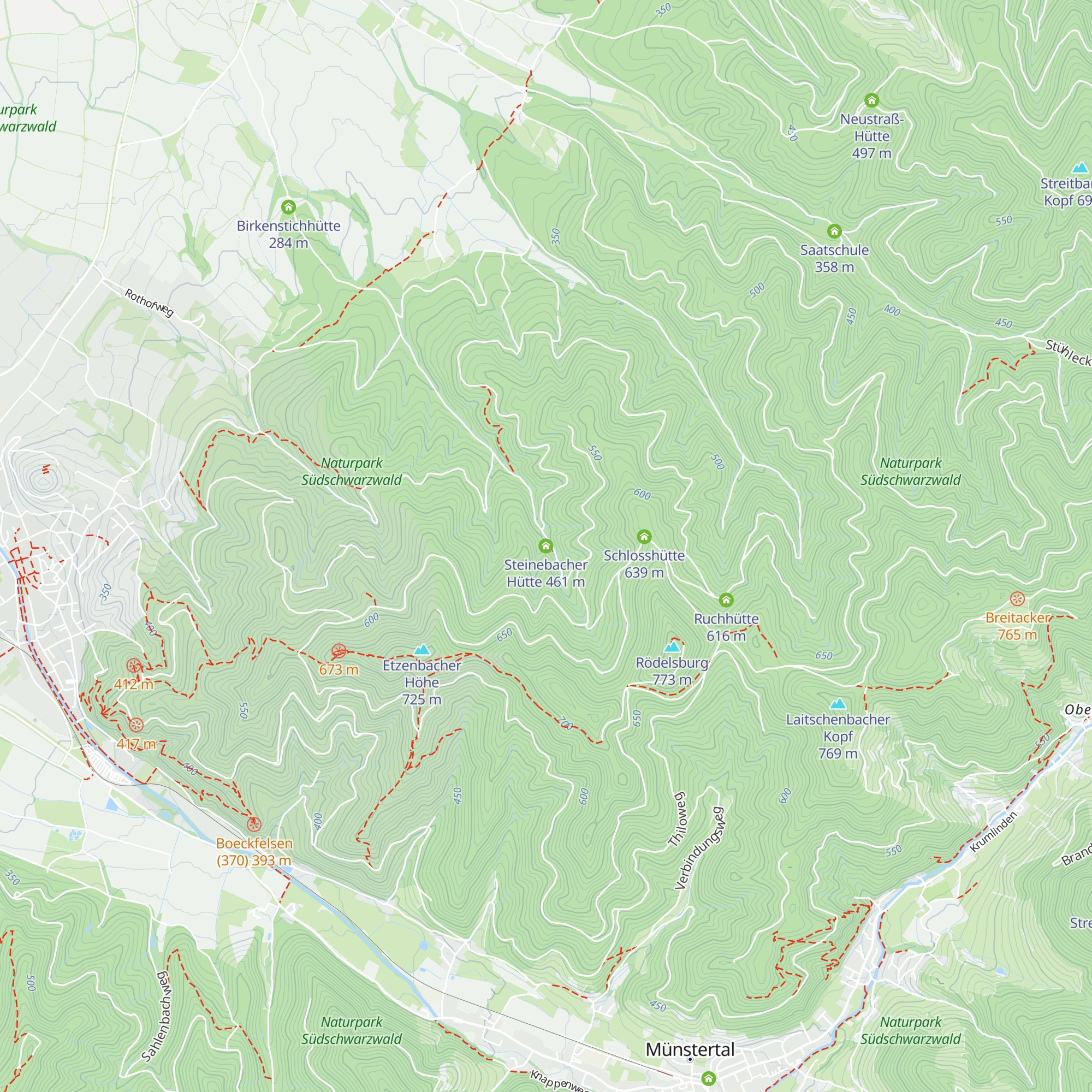 Steinebacher Hütte map