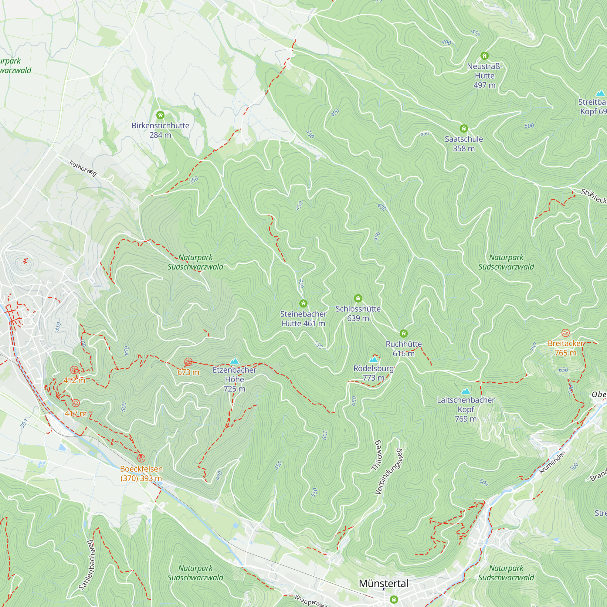 Steinebacher Hütte map