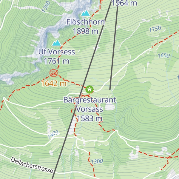 Map of Bärgrestaurant Vorsass