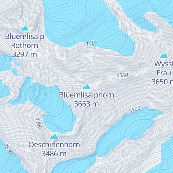 Map of Blüemlisalphorn