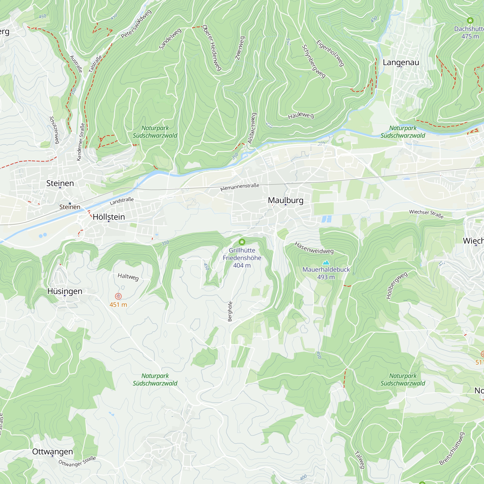 Grillhütte Friedenshöhe map
