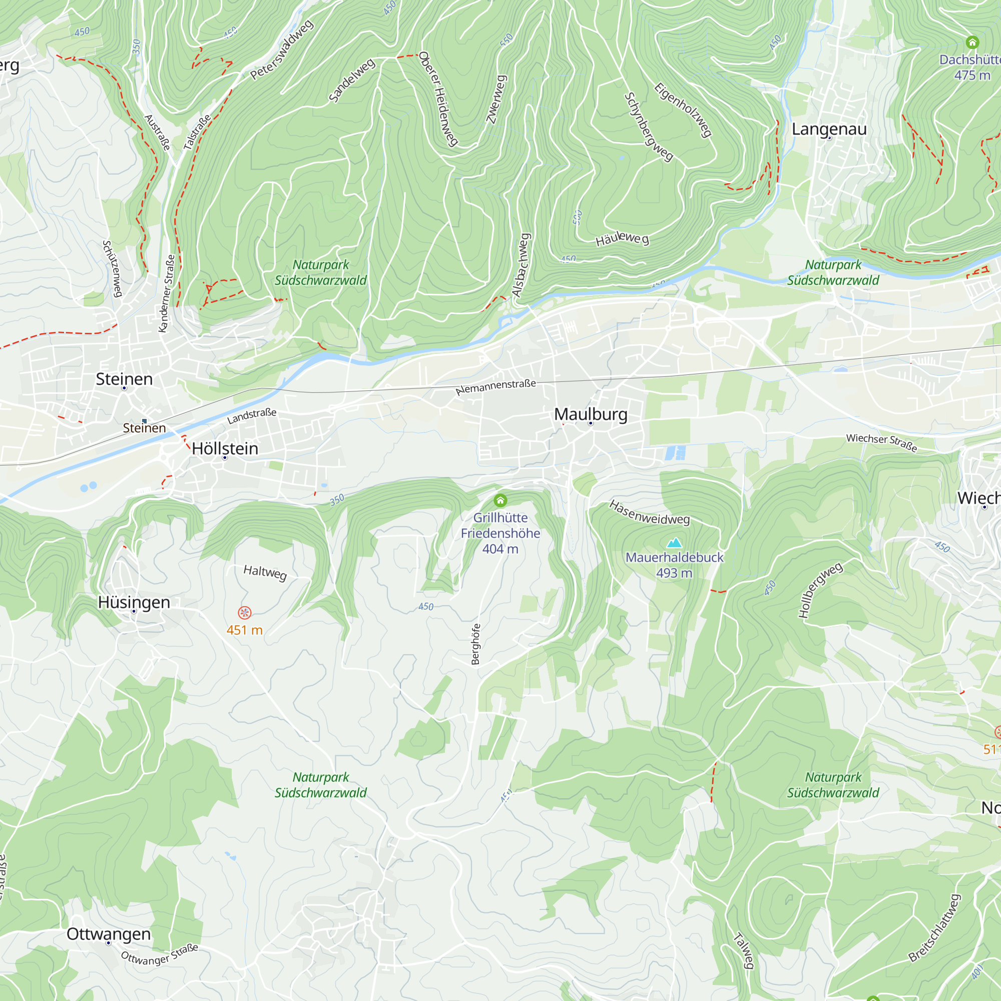Grillhütte Friedenshöhe map