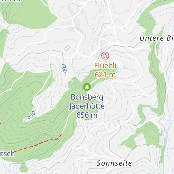Map of Bonsberg Jägerhütte