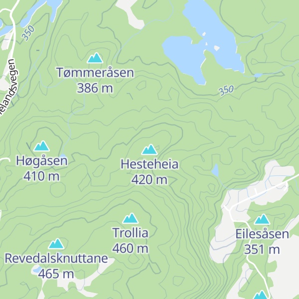 Map of Hesteheia