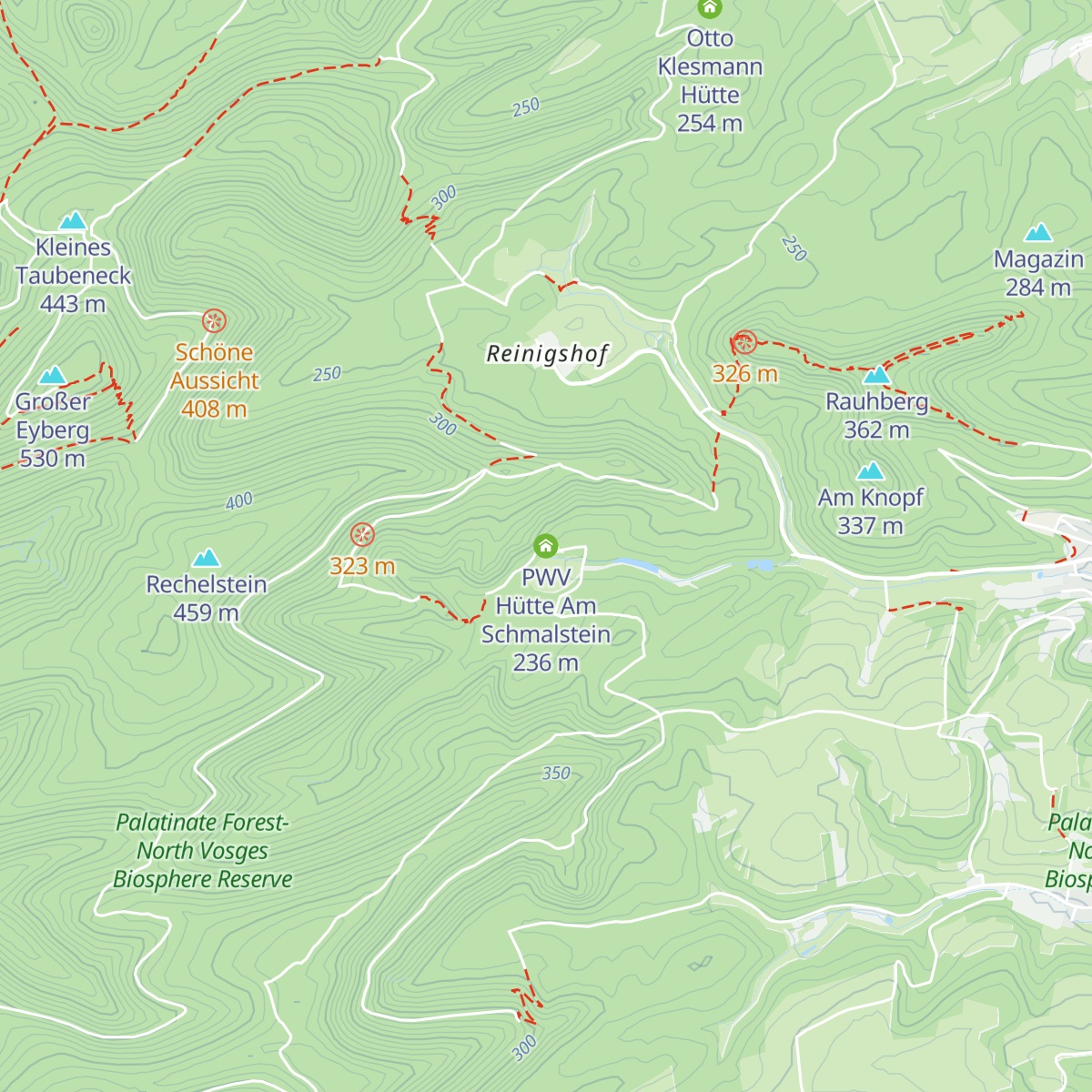 PWV Hütte Am Schmalstein map