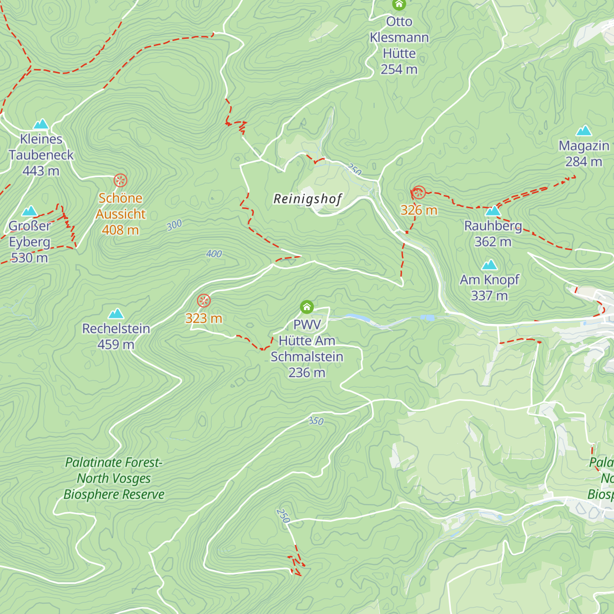 PWV Hütte Am Schmalstein map
