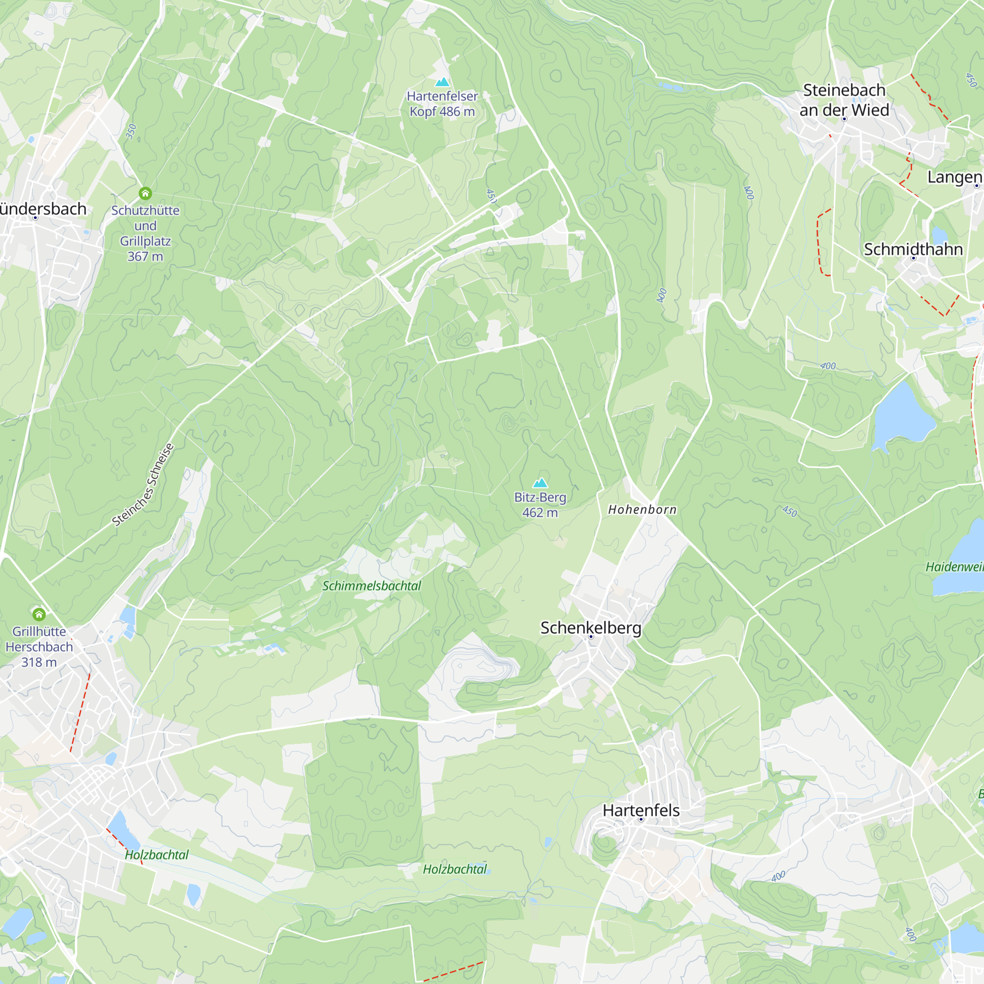 Schutzhütte Bitzberg map