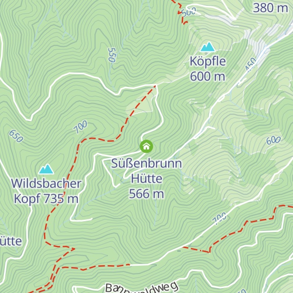 Map of Süßenbrunn Hütte