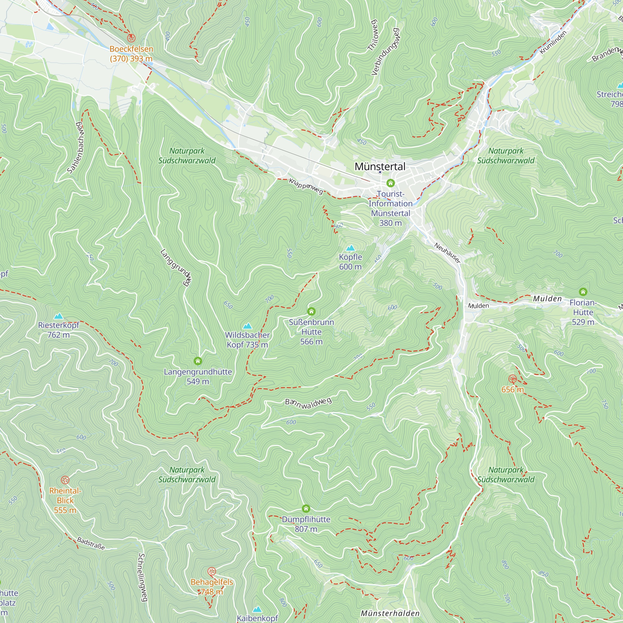 Süßenbrunn Hütte map