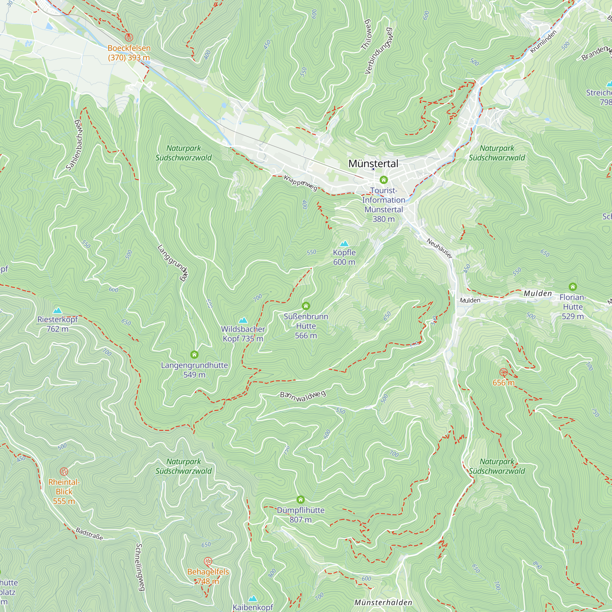 Süßenbrunn Hütte map