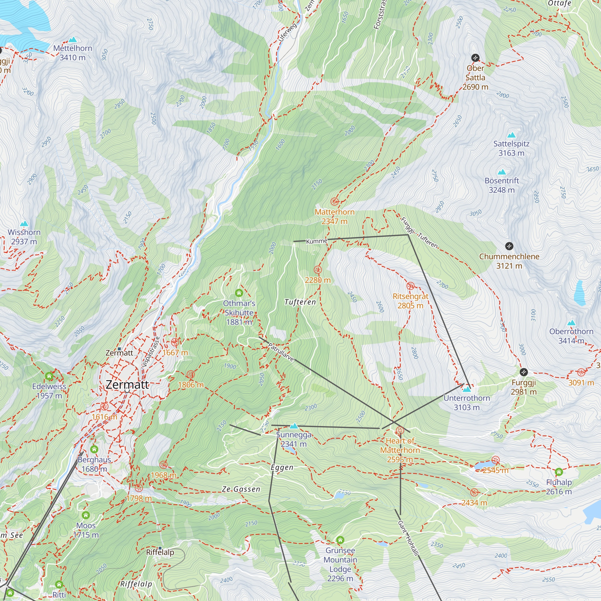 Tufternhütte map