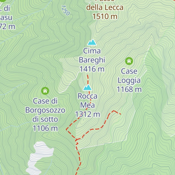 Map of Rocca Mea