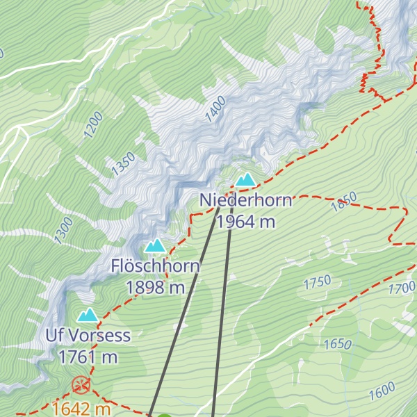 Map of Bergrestaurant Niederhorn