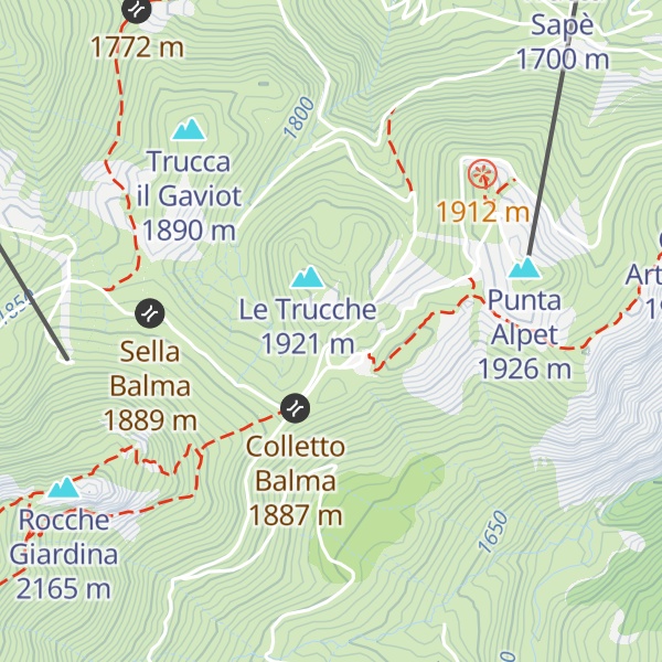Map of Rifugio Bartolomeo Merlo